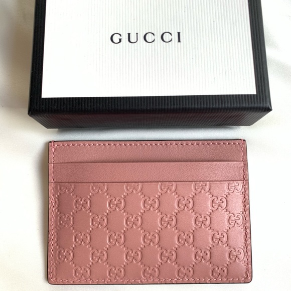 Gucci Handbags - Gucci GG Guccissima Leather Card Holder Wallet